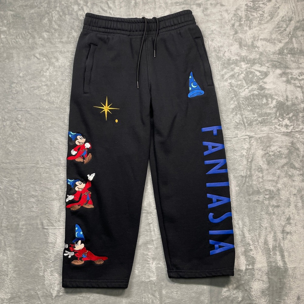 Shoe Palace Disney Fantasia Sweatpants Mens Small Black Sorcerer Mickey Graphic